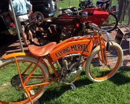 2015-09-23 IMG_1347 1912 Flying Merkel Twin Cylinder Board Track Racer Won “Best Motorcycle” at the Boston Cup Show, Boston Commons Park, September 20, 2015.