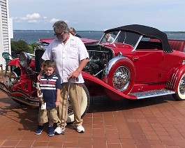 2019 Cadillac LaSalle Show IMG_9904 Five year old Ryker Shappy receives his first vintage car trophy due to his dedication and interest in old cars. He is a true hobbyist and represents the future...