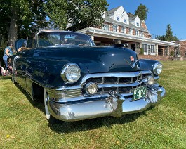 2023shappyshow 9874 "Best Restored Cadillac". 1950 Cadillac Convertible owned by Charles Tibideau.