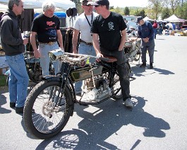 Oley Penn 2010 100_0279 Mike Terry on his early Henderson Four.