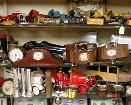 DSC02359 Vanities, clocks, speedometers, and flashlights all for Cadillac cars.