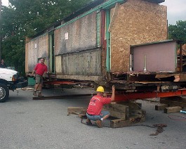 DSC00746 Trolley completely removed from its foundation.